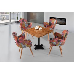 Natura Square Table Defne Chair